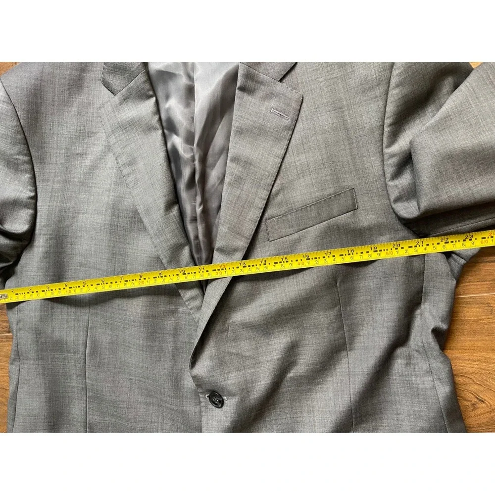 Peter Millar Mens 50T Grey 100% Wool 2 Button Blazer Sport Coat Made in Canada